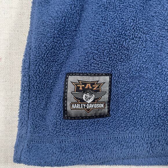 Warner Bros. Harley-Davidson Tasmanian Devil Blue Medium Fleece - Picture 7 of 8